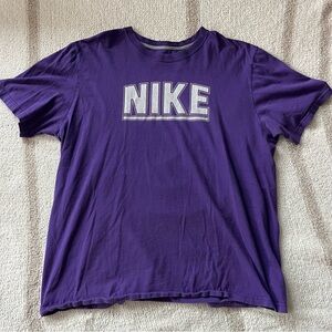 vintage purple Nike spellout tee